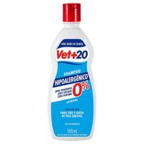Shampoo para Cães e Gatos VET+20 Hipoalergenico 500ml