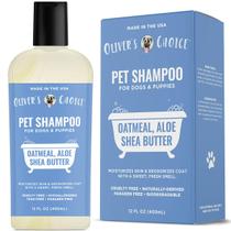 Shampoo para cães Oliver's Choice com aveia, babosa e manteiga de karité