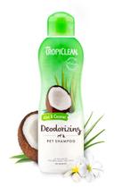 Shampoo para cães TropiClean Desodorizante de Aloe e Coco 600mL