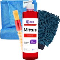 Shampoo Para Carro Snow Foam Lava Autos Mittus 500ml Zacs Pincel Toalha Secagem Luva Microfibra