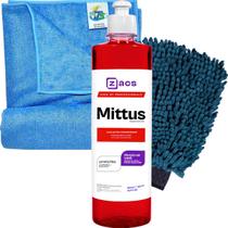 Shampoo Para Carro Snow Foam Lava Autos Mittus 500ml Zacs Toalha Secagem Luva Microfibra
