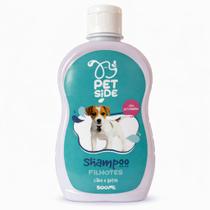 Shampoo para Filhotes Cachorro Cães Gatos Limpeza Suave Petside 500ml