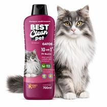 Shampoo Para Gatos 10 em 1 700ml PH Neutro Sem Parabenos