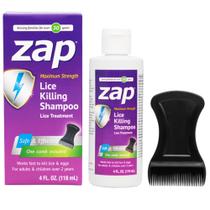 Shampoo para piolhos Zap Extra Strength 120 mL com pente - Kit para piolhos