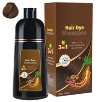 Shampoo para tintura de cabelo IIIMEIDU 3 em 1, cobertura para cabelos grisalhos, 500 mL
