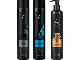 Shampoo Pelagem Escura 250ml + Cond. 250ml + Másc Multiproteínas 230g - Ibasa