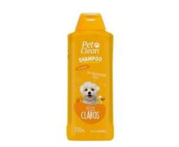 Shampoo Pelos Claros Pet Clean 700ml Cães Cachorros Pet