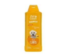 Shampoo Pelos Claros Pet Clean 700ml Cães Cachorros Pet