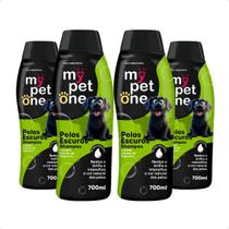 Shampoo Pêlos Escuros Mypetone Cães e Gatos - 700mL 4 Unidades