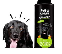 shampoo pêlos escuros pet clean 700ml para cães e gatos