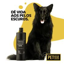 Shampoo Pet Cães Cachorros Pelos Escuro 1L Groomers Petisse