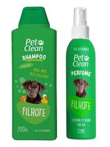Shampoo pet caes e gatos filhotes perfume Higiene Pêlos Pet Clean