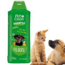 Shampoo Pet Clean 2 em 1 Filhotes Cães Cachorros Pet 700ml