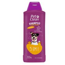 Shampoo Pet Clean 5 em 1 para Cães e Gatos - 700 mL