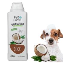 Shampoo PetClean Coco Banho e Tosa Cães Cachorros Gatos Pet 700ml