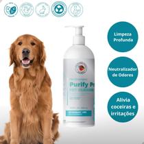 Shampoo Pré Lavagem De Cachorro Banho E Tosa Limpeza Profunda Manzz 500ml