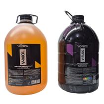 Shampoo Pré-lavagem Desencrustante V-mol 5 Litros e Shampoo Lavagem Neutro Concentrado V-floc 5 Litros