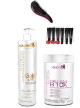 Shampoo preparatório gold pré 01 lt e b-tox mask 01 kg soupleliss c Shampoo preparatório gold pré 01 lt e b-tox mask 01 kg soupleliss c
