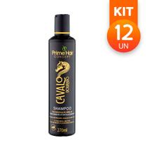 Shampoo Prime Hair Cavalo Dourado Reconstrução Brilho e Fortalecimento 270ml (Kit com 12) - PRIME HAIR CONCEPT
