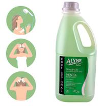 Shampoo Profissional Alyne Mentol Refrescante Antirresíduos Sem Parabeno 2L
