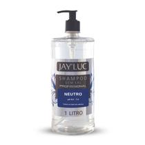 Shampoo Profissional Neutro Sem Sal Jay Luc 1L, Jay'Luc Cosméticos, Xampu De Cabelo Profissional Neutro Sem Sal, Incolor