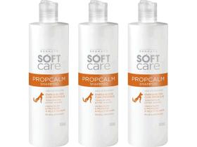 Shampoo Propcalm 300ml - Soft Care - 3 Unidades Shampoo Propcalm 300ml - Soft Care - 3 Unidades