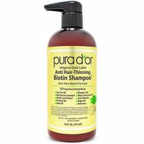 Shampoo PURA D'OR Biotina antiadelgaçante 473 ml tratado com cores Shampoo PURA D'OR Biotina antiadelgaçante 473 ml tratado com cores