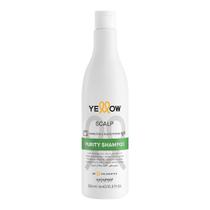 Shampoo Purity Yellow 500ml Alfaparf limpeza profunda hidratação alívio da caspa e controle da oleosidade