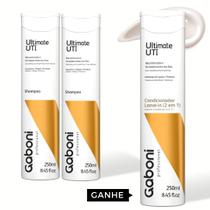 Shampoo Reconstrutor (2 unidades) + Condicionador Reconstrutor (1 unidade) Ultimate UTI Gaboni Professional