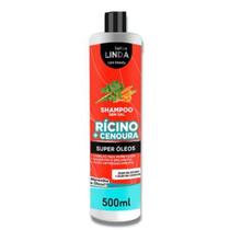 Shampoo Ricino+Cenoura Sallon Linda 500ml