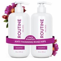 Shampoo Routine Wellness, antiadelgaçante, 414 ml, bloqueador de biotina e DHT