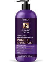 Shampoo roxo VANIDOX, sem sulfato, tonificante de latão, 480 ml