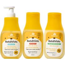 Shampoo+Sabonete Líquido+Hidratante Leite De Arroz Bebe Vida