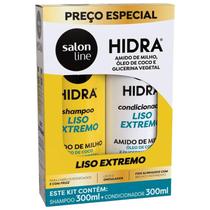 Shampoo Salon Line Hidra Super Liso 300ml+Condicionador 300ml