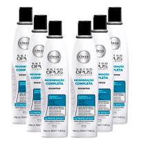 Shampoo Salon Opus Desmaia Fios Ultra Reparação Com Colágeno e Óleos Vegetais 350ml (Kit com 6)