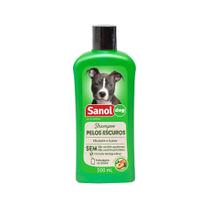 Shampoo Sanol Para Cães de Pelos Escuros 500ml