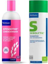 Shampoo Sebolytic 250mL + Condicionador Epesoothe 250mL Virbac Cães