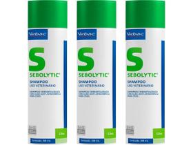 Shampoo Sebolytic Spherulites 250ml Nova Fórmula - Virbac - 3 Unidades
