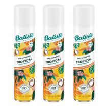 Shampoo seco Batiste Tropical 113mL, pacote com 3