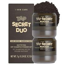 Shampoo seco em pó I DEW CARE Tap Secret Dark Brown Duo Set Shampoo seco em pó I DEW CARE Tap Secret Dark Brown Duo Set
