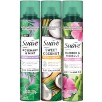 Shampoo seco em spray Suave Variety, pacote com 3, 125 ml - Mulheres