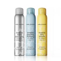 Shampoo Seco HALOVIDA Kit com 3 unidades de 150 ml cada para Cabelos Escuros