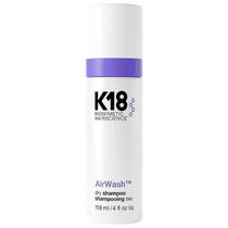 Shampoo seco K18 AirWash sem aerossol 120 ml equilibra o couro cabeludo