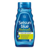 Shampoo Selsun Blue Naturals com coceira no couro cabeludo seco e anti-caspa 325 ml