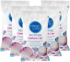 Shampoo sem enxágue Cap Cleanlife Products, pacote com 5 Shampoo sem enxágue Cap Cleanlife Products, pacote com 5