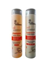 Shampoo Sem Sal pH 5,0 e Condicionador pH 4,0 para cabelos oleosos, Oil Control Girass Professionnel 320 ml