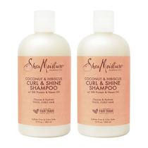 Shampoo SheaMoisture Curl and Shine Coconut 385 ml (pacote com 2)