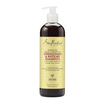 Shampoo SheaMoisture fortalece e restaura 710 ml de cabelos danificados Shampoo SheaMoisture fortalece e restaura 710 ml de cabelos danificados
