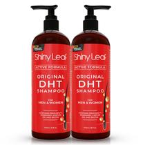 Shampoo Shiny Leaf DHT que bloqueia o crescimento do cabelo, pacote com 2