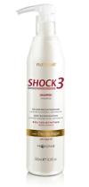 Shampoo shock3 oleo de argan pro repair 500ml nutrahair cabelos ressecado e com quimica resistencia e hidratação